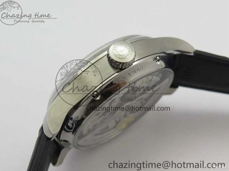 MIROTIME 0211 Portuguese Real PR Real Annual Calendar IW503502 ZF 1:1 Best Edition Black Dial Steel Markers on Black Leather Strap A StreetReady 7134